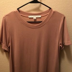 Blush t-shirt dress